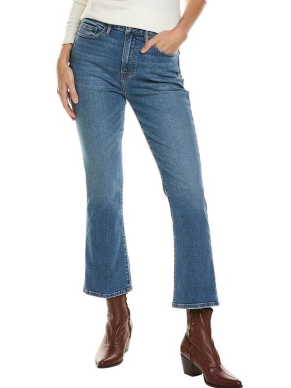 Frame Le Crop Mini Boot Jeans - Bixby